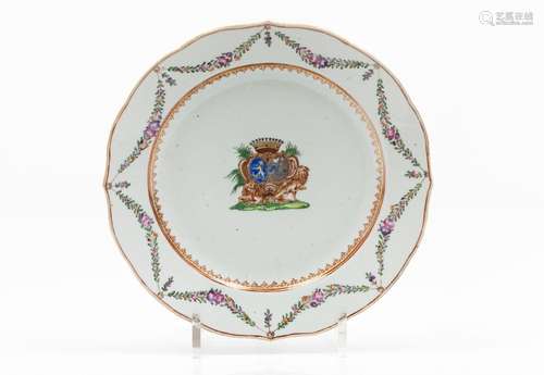 An armorial plate