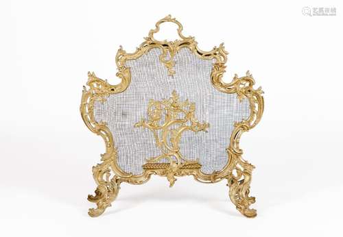 A Louis XV style fire grate, Charles Casier