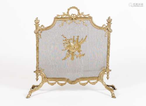 A Louis XVI style fire grate