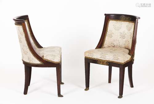 A pair of Empire style chairs