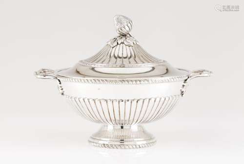 A tureen with cover