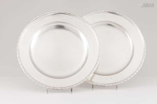 A pair of serving plates