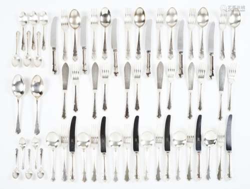 A six cover canteen of cutlery
