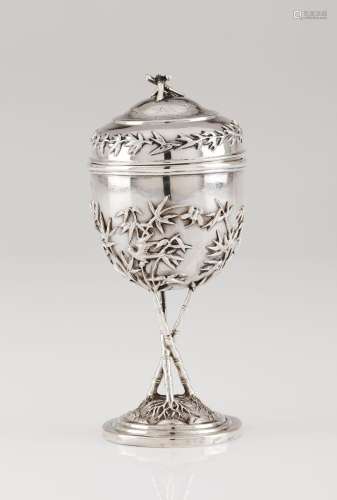 A Chinese chalice with cover