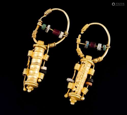 A pair of Roman earrings