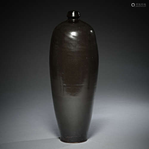 A cizhou black-glazed vase, Song dynasty