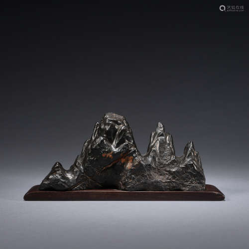 A lingbi stone mountain ,Qing dynasty