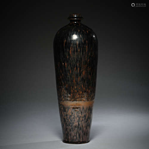 A cizhou black-glazed vase, Song dynasty