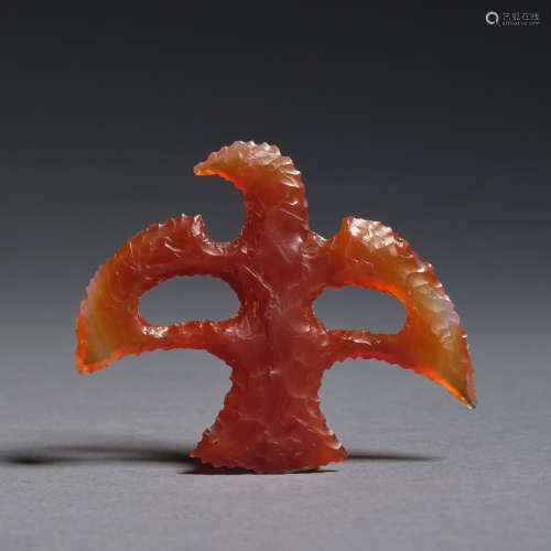 An agate eagle carving Neolithic period, Hongshan culture