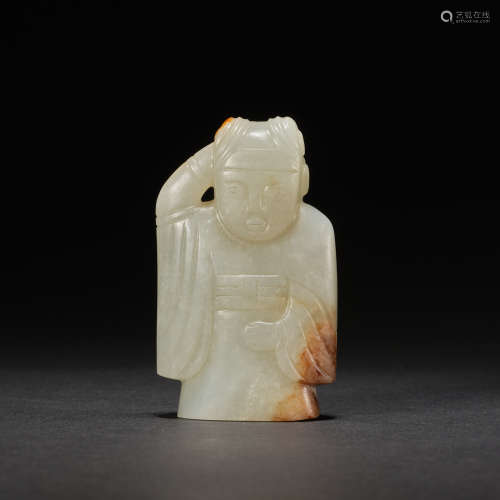 A jade figure, Qing dynasty