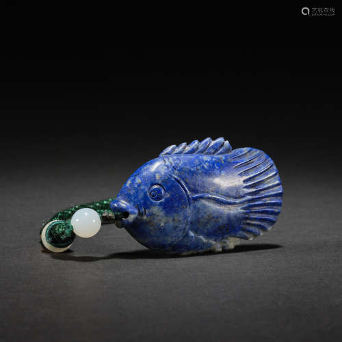 A lapis lazuli fish ,Liao dynasty