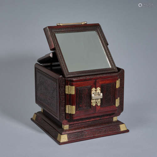 A wood box,Qing dynasty