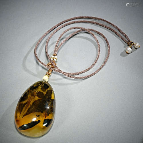 Natural amber pendant