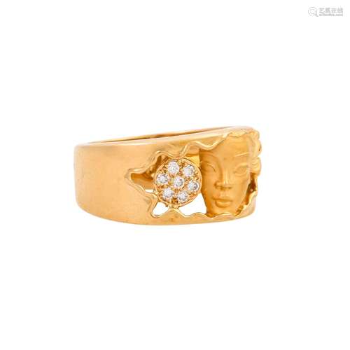 CARRERA Y CARRERA Ring mit Brillanten zus. ca. 0,07 ct,