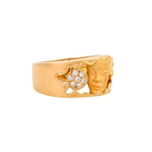 CARRERA Y CARRERA Ring mit Brillanten zus. ca. 0,07 ct,