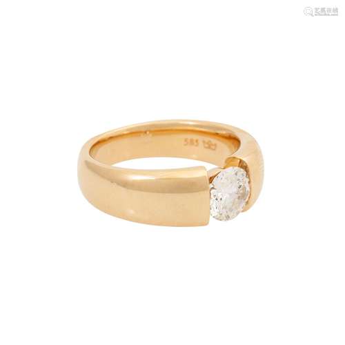 Ring mit Brillant ca. 1,0ct,