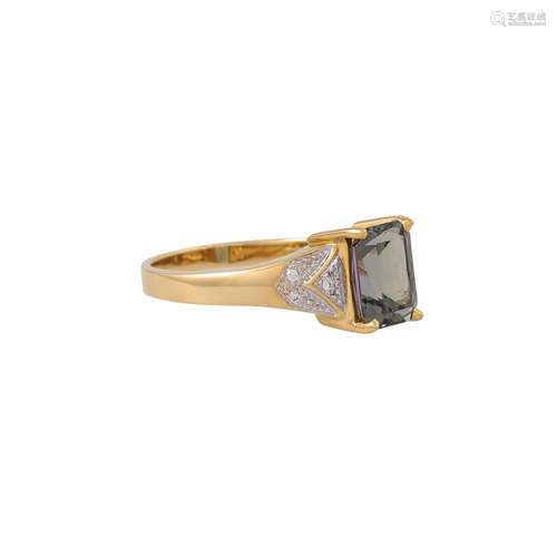 Ring mit grünem Tansanit ca. 2,54ct,