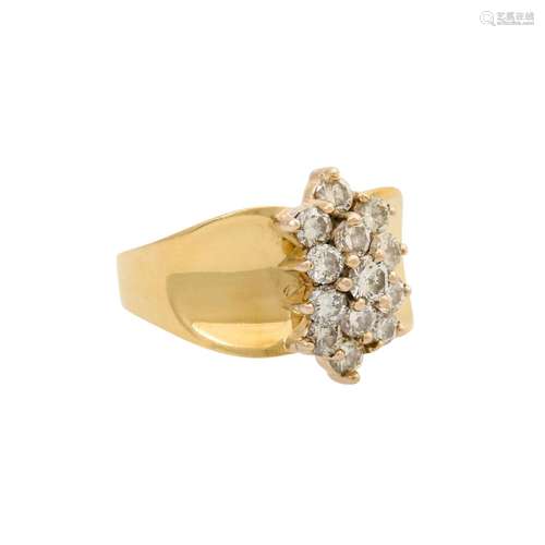 Ring mit Brillanten von zus. ca. 0,85 ct,