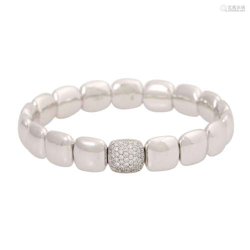 Flex Armband mit Brillanten zus. ca. 0,5ct,