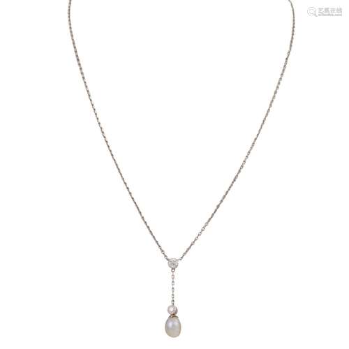 Belle Époque Collier mit 2 Diamanten