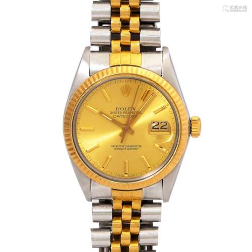 ROLEX Vintage Datejust "Champagner", Ref. 16013. A...