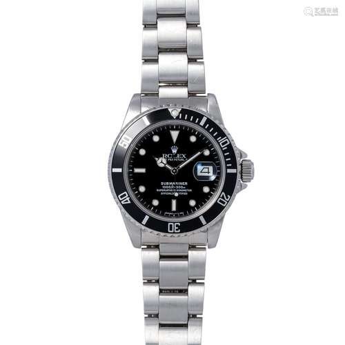 ROLEX Submariner Date, Ref. 16800. Armbanduhr. Ca. 1980er Ja...