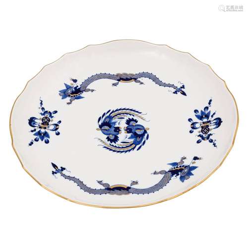 MEISSEN Schale 'Reicher Hofdrache blau', 1. Wahl, 20. Jh.