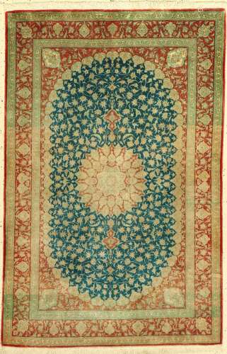 Qum silk fine, Persia, approx. 50 years,