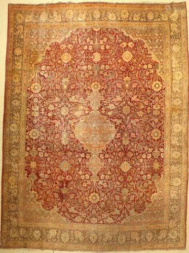 Antique Tabriz, Persia, around 1900, wool