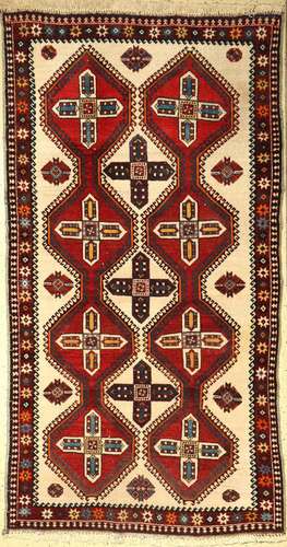 Luri Gabbeh, Persia, around 1950, wool on