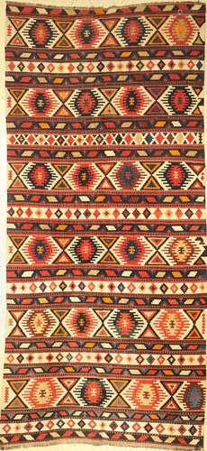 Shirvan kilim, Caucasus, around 1910, woo