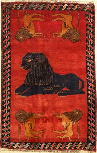 Gabbeh alt, Persia, around 1950, wool on