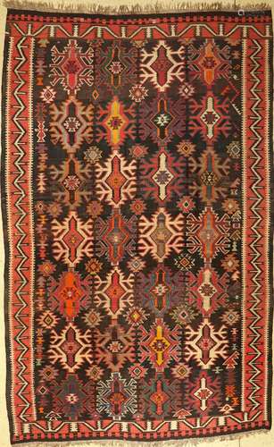 Antique Kuba kilim, Caucasus, 19th centur