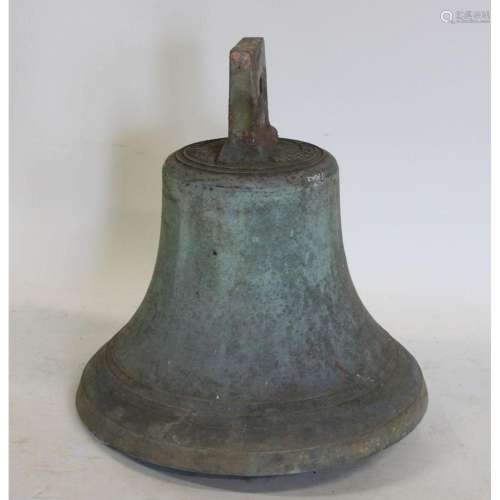 W. Buckle NY Signed Bronze Bell.