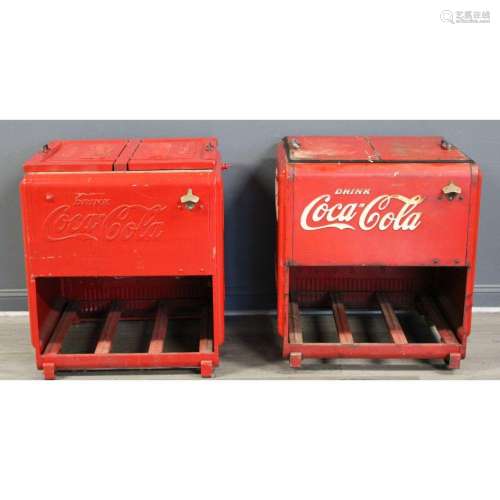 2 Vintage Coca Cola Machines