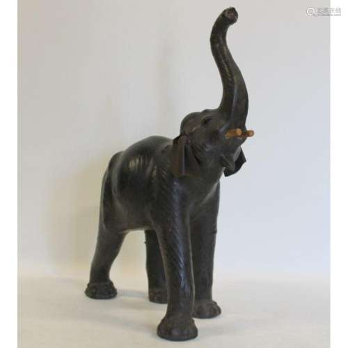 Vintage Leather Elephant.