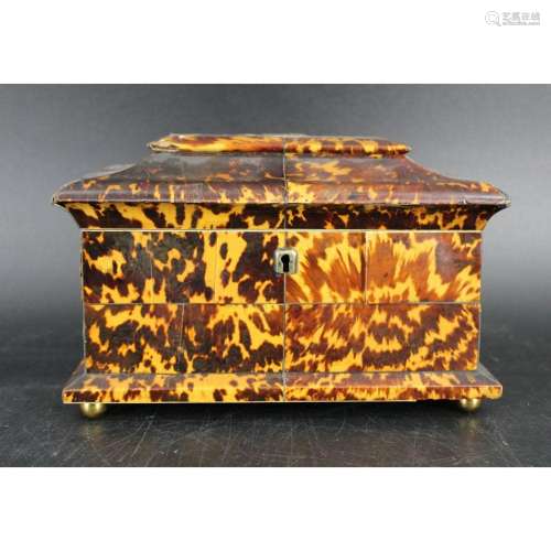 Antique Shell Tea Caddy.