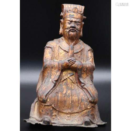 Chinese Ming Dynasty Bronze of a Lohan.