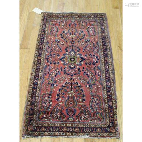 Antique And Finely Hand Woven Sarouk Carpet.