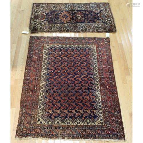 2 Antique And Finely Hand Woven Carpets