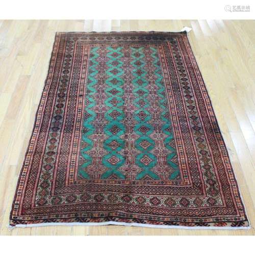 Antique And Finely Hand Woven Carpet.