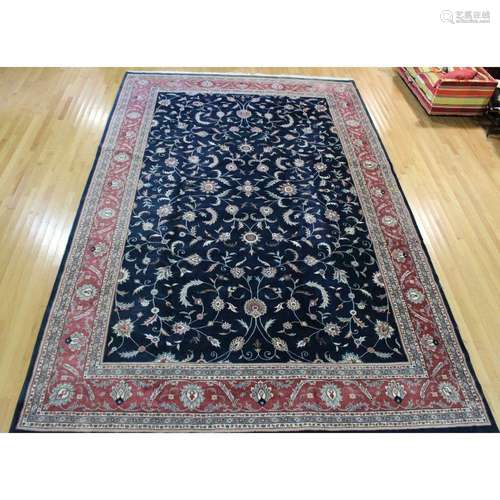 Vintage And Finely Hand Woven Palace Size Carpet.