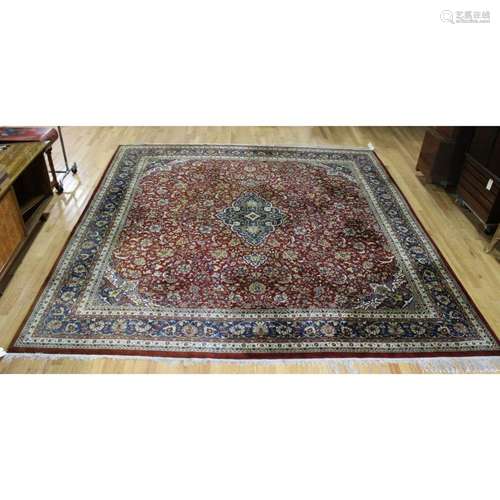 Large Vintage And Finely Hand Woven Carpet.