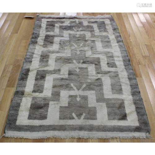 Vintage And Finely Hand Woven Carpet.