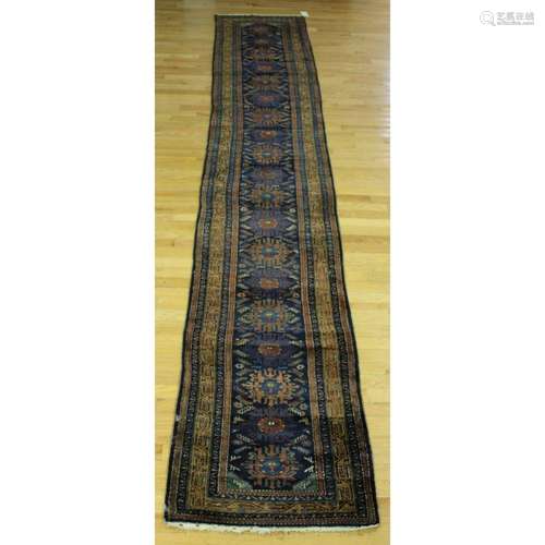 Antique And Finely Hand Woven Runner.