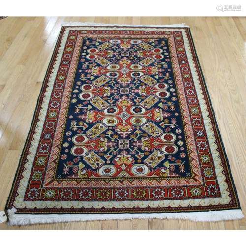 Antique And Finely Hand Woven Kazak Style Carpet.