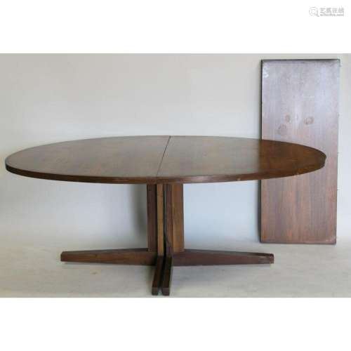 Vintage Rosewood Dining Table And A Leaf.