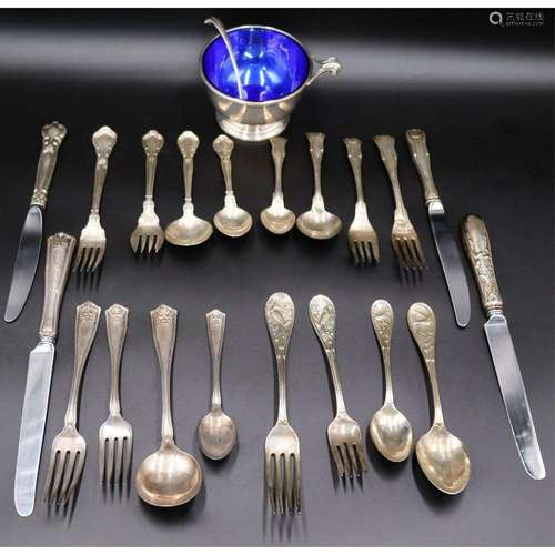 STERLING. Assorted Grouping of Sterling Flatware.