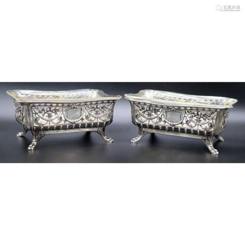 SILVER. Pair of German Lazarus Posen .800 Silver