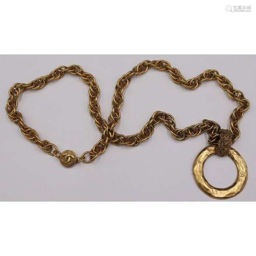 JEWELRY. Vintage Chanel Gold-Tone Necklace.